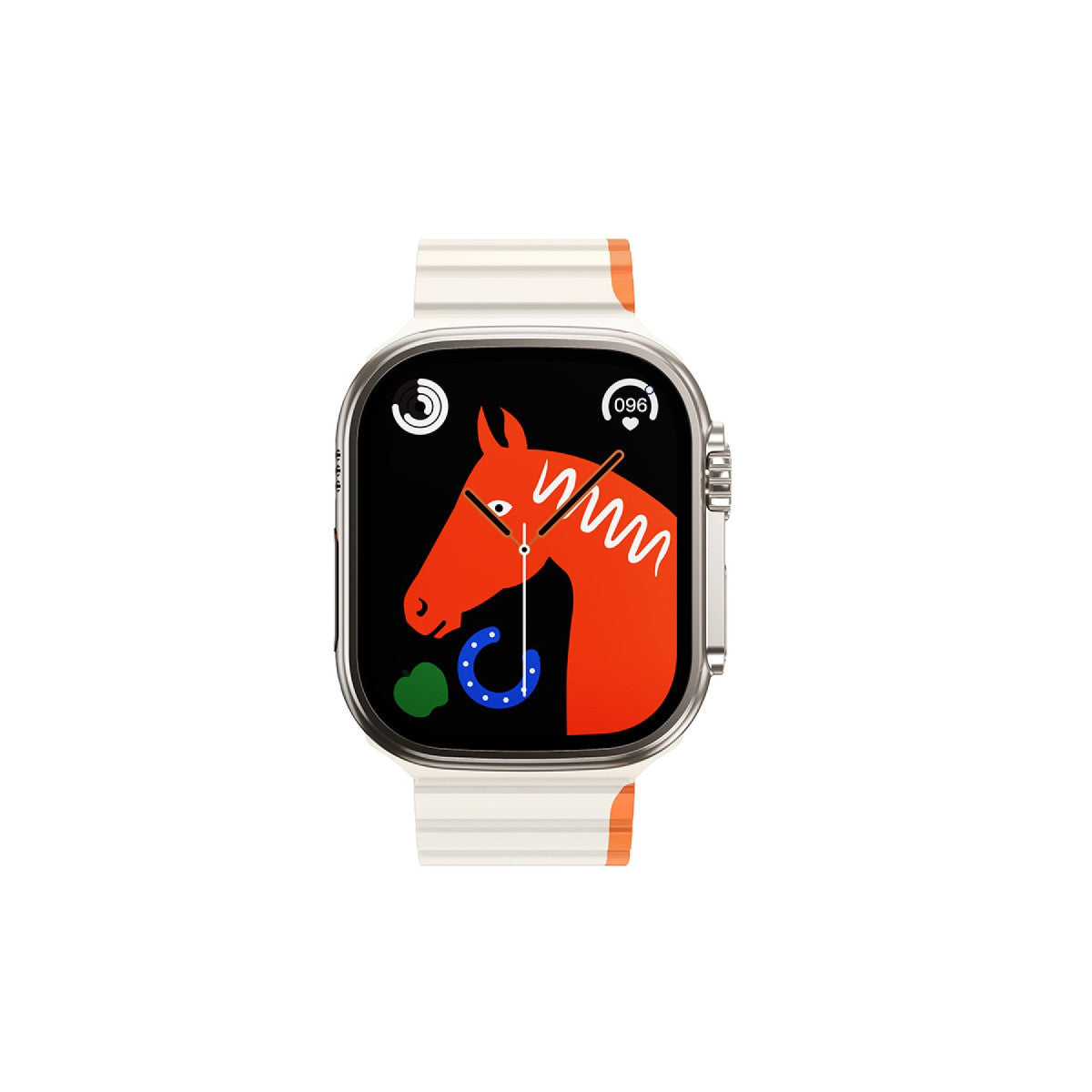 Hoco. Apple Watch 38mm AS102 Silikon Kordon - Lacivert-Gri